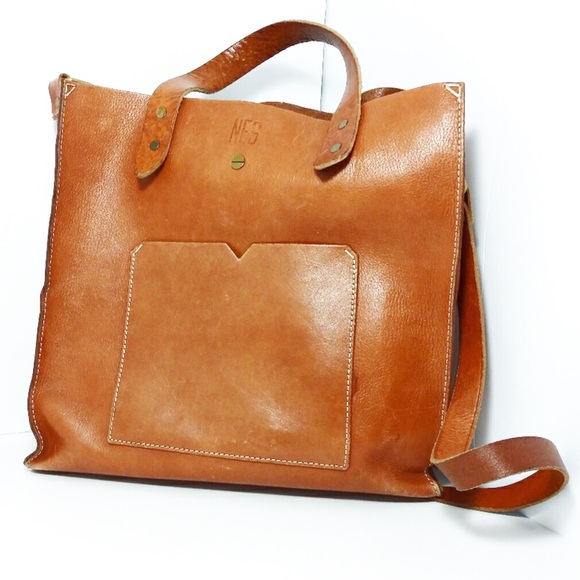 Madewell Handbags - Madewell | RARE | Berkeley Brown Leather Cross Bag